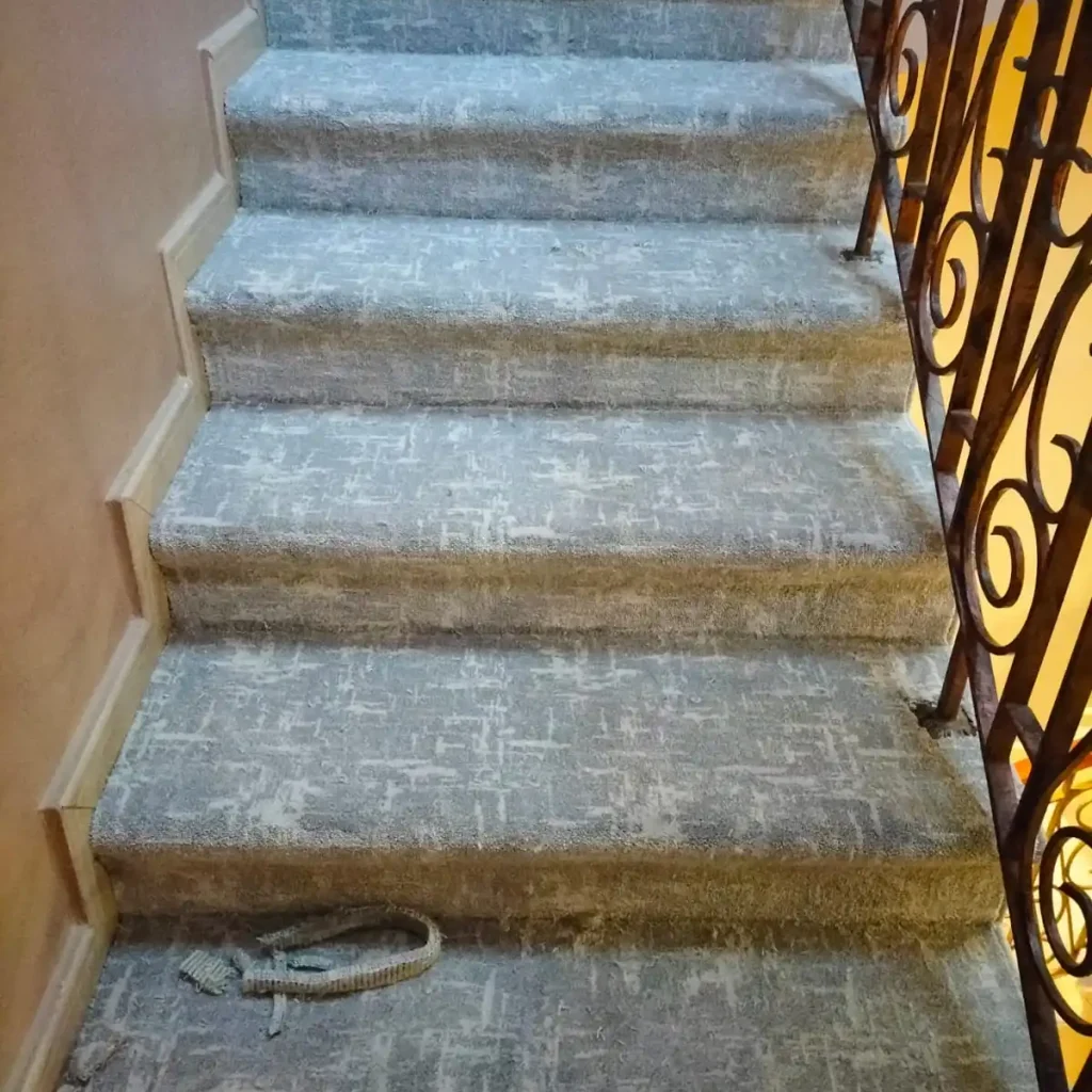1- Luxury Stair Carpet Installation