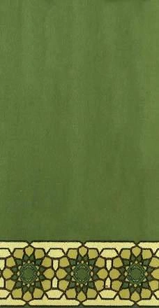 Al Quds Green Green Colored Plain Mosque Carpet