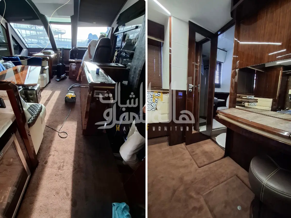 yacht carpet installation creek harbour dubai
